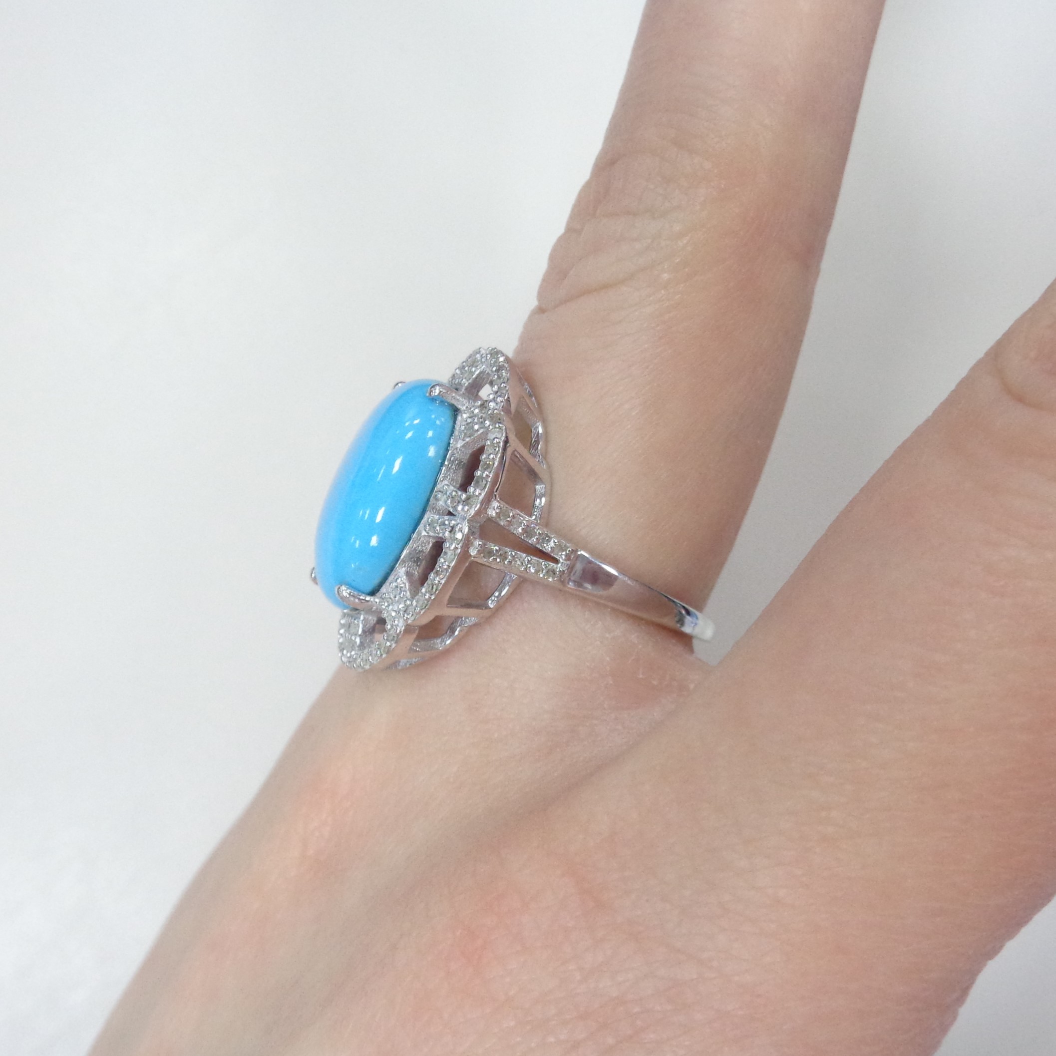 Серебряное кольцо с бирюзой